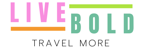 Live Bold Travel More Logo color