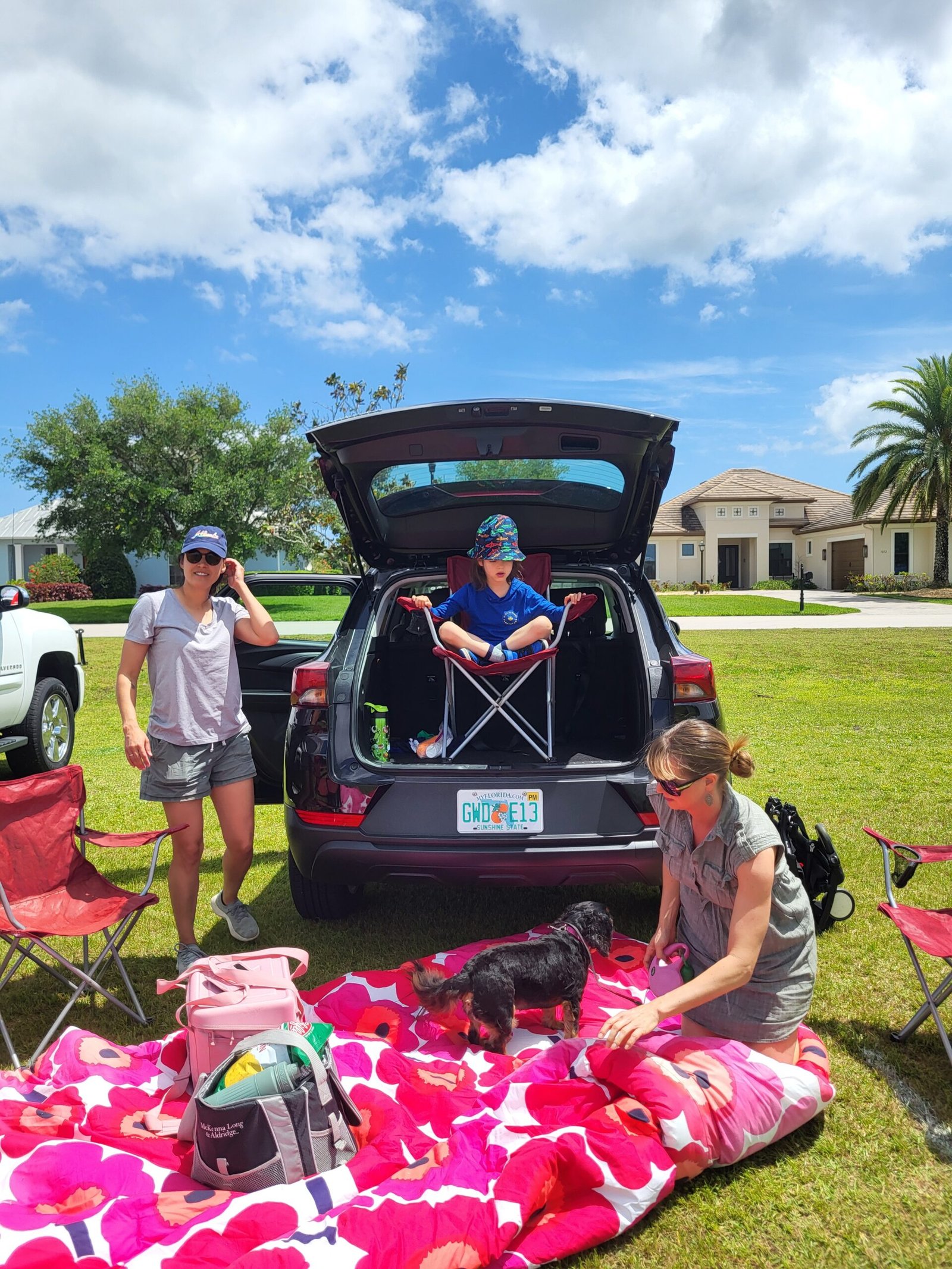 Tailgating setup at vero beach polo club - things to do in vero beach with kids