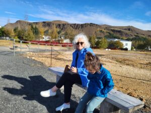 Waiting for the Geyser at Geyser at Geothermal Park in Hveragerði - Family Itinerary in Iceland