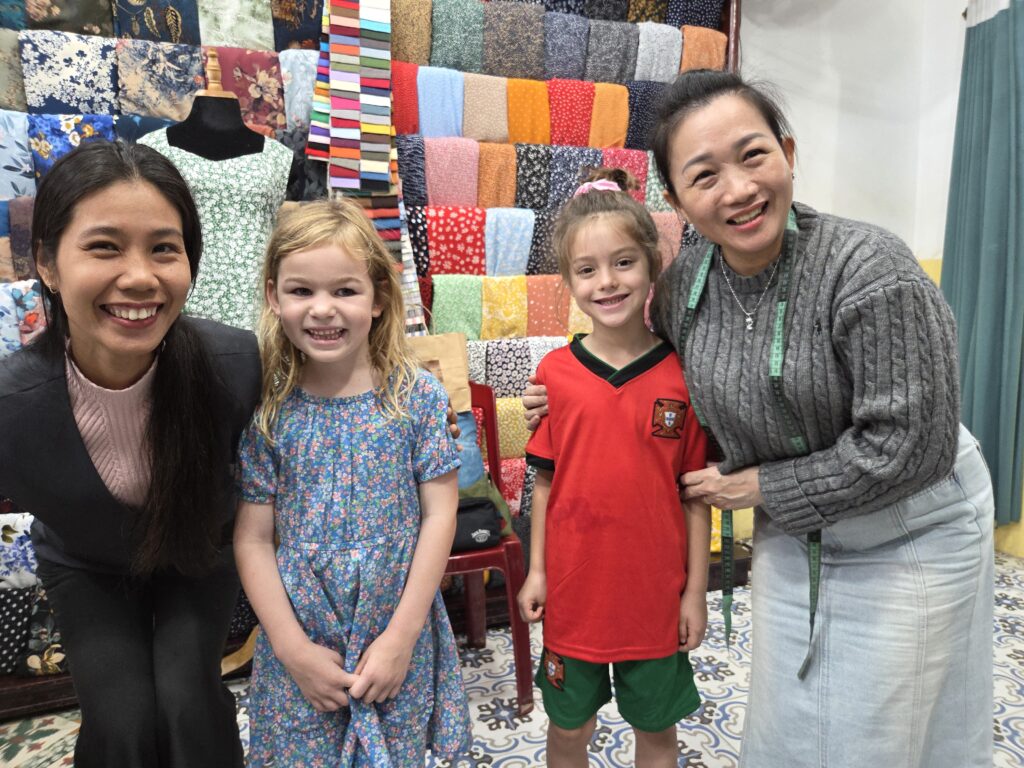 Custom tailoring for kids in Hoi An