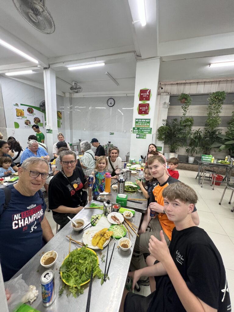 Crispy bahn xeo on a Da Nang food tour