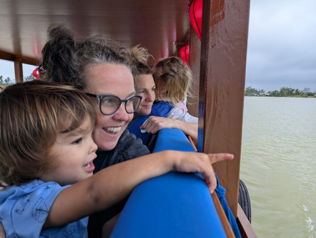 Toddler friendly boat ride in Hoi An